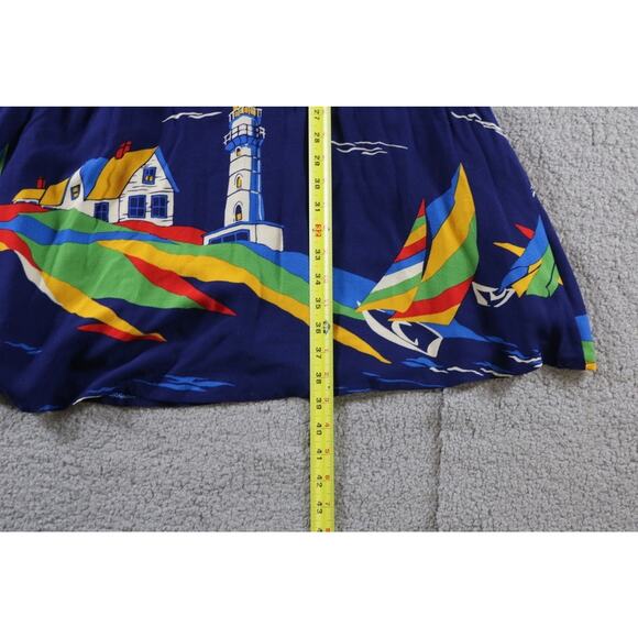 Conversations Anthropologie Dress 4 Colloquial Nautical Lighthouse No Belt - Picture 9 of 10